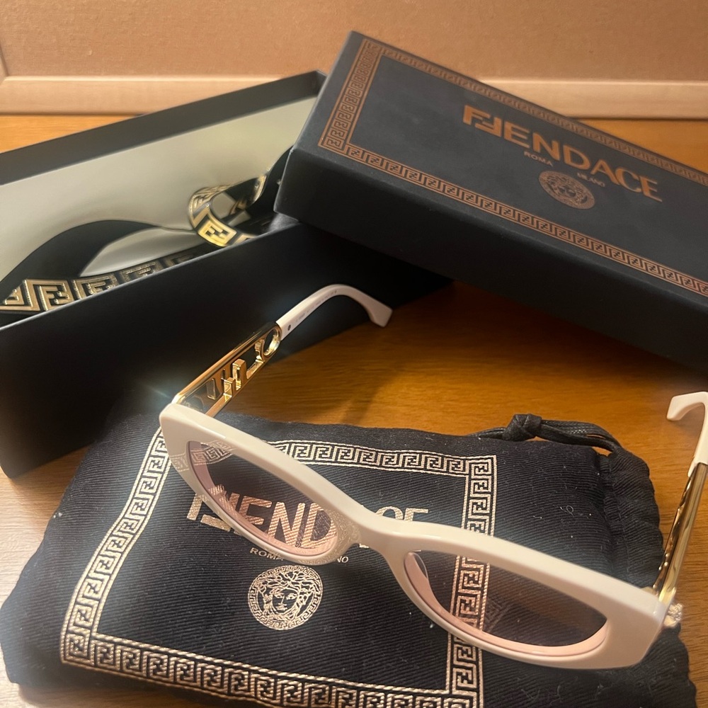 White and Gold Sunglasses